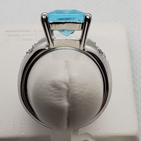 NWT Silver Tone & Blue Ring - Picture 5 of 6